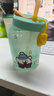 特百惠（Tupperware）吸吸罐550ml女生学生密封带吸管水杯子夏季自制饮品奶昔 薄荷蓝 实拍图