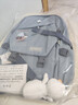 袋鼠书包男女初高中大学生背包双肩包大容量防刮耐磨笔记本电脑包 蓝色（带鸭子挂件/带徽章） 实拍图
