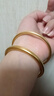 XUPING旭平首饰合金传承手镯经典女生仿金色饰品送新年礼物T001161555 传承手镯 60MM 实拍图