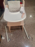 小主早安（BeBeMorning）成长椅儿童餐椅婴儿餐桌座椅宝宝家用高脚椅榉木吃饭学习-樱花粉 实拍图