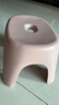 椅子奶油风家用小凳子加厚塑料凳可叠放耐用儿童凳学生寝室矮凳 樱花粉1个 实拍图