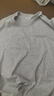 宜而爽 男女士情侣100%全棉秋衣秋裤套装圆领打底纯棉毛衫纯棉保暖内衣 男款 浅麻灰 XL 实拍图