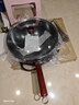 九阳（Joyoung）炒锅铁锅无涂层精铁锅炒菜锅炉灶通用32cm带盖CF32-C121 实拍图