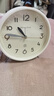 曲彤高级座钟客厅2026新款桌面时钟台式钟表摆放闹钟台钟大气创意摆件 白色小号（可定闹钟） 实拍图