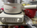 美的（Midea）电煮锅 小电锅 电蒸锅 电火锅 电热锅 分体式可拆洗 2.6L学生宿舍多功能锅 泡面锅 XZC2061 配蒸笼 实拍图