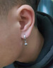 BJYL独特艺术生耳钉男高级感潮流气质小众男士耳环痞帅百搭耳饰送男友 星芒吊坠耳环【单只】 实拍图