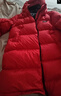 保姆鹅 儿童羽绒服长款巨厚高充绒防风保暖中大童宝宝冬装外套[NM2537] 中国红 120 实拍图