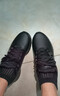特步运动鞋男鞋跑鞋冬季皮面防水轻便减震健身休闲慢跑步鞋子男黑色 实拍图
