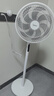 美的（Midea）【飓风节能】七叶柔风立式电风扇/家用轻音落地扇/台式小型风扇/大风力遥控定时摇头风扇 SAH35BSJ 实拍图