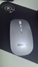 联想（Lenovo）无线鼠标无线静音蓝牙鼠标可充电轻薄便携笔记本电脑ipad平板安卓苹果手机通用无线商务办公鼠标 银色-双模版【左右静音按键】 无线蓝牙鼠标【Type-c充电/配充电线】 实拍图