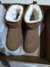 ZHR雪地靴女反绒牛皮保暖女靴明星达人爱穿缝制百搭短靴耐穿加绒棉鞋 驼色（P53-经典款） 37 实拍图