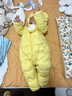 巴拉巴拉童装婴儿连体衣轻薄羽绒服宝宝衣服2025冬装抱衣爬服男童女童萌趣 黄色雪人-白鸭绒 90 cm-充绒量47g 实拍图