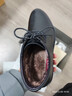 奥康棉鞋男皮鞋冬季新款牛皮保暖鞋高帮商务正装加绒加厚爸爸鞋 黑色 38 实拍图