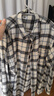 优衣库男女装法兰绒格子衬衫长袖衬衣薄外套481225 480770 481225/30浅米色 L 实拍图