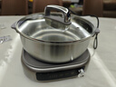 九阳（Joyoung）0涂层IH秒涮电火锅火锅专用锅电锅家用4-8人分体式可拆洗多功能电蒸锅不锈钢电煮锅6L火锅锅GN12 实拍图