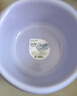 茶花（CHAHUA）脸盆塑料盆大号加厚塑料家用加深学生宿舍洗衣服盆子洗脚盆子 1个装【中号紫色】 实拍图