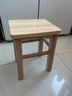 小匠材实木凳子家用客厅矮凳孩子矮款茶几方凳结实小板凳方27*23*35 实拍图