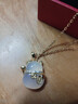 央创时尚招财猫项链女款小众玉吊坠本命年新年女生生日礼物女朋友闺蜜S925 实拍图