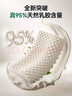 TAIPATEX泰国原芯进口93%天然乳胶枕头家庭实惠款 两只礼盒装60*37cm 实拍图