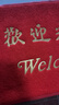 柏能丝圈欢迎光临地垫入户门红地毯脚垫进户门口迎宾地垫80x120x1.6cm 实拍图