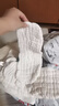 安可新 婴儿纱布尿布新生儿纯棉纱布7A抗菌透气可水洗尿布17*45cm 6条装 实拍图