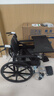 衡互邦 轮椅折叠老人坐便椅 轻便轮椅带坐便轮椅车 残疾人手推车 升级耐磨轮-黑色皮革款SYIV90 实拍图