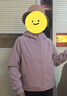 优衣库女装双面穿防风摇粒绒拉链连帽外套户外防水冬季新款479697 479697/11粉红色 M 实拍图