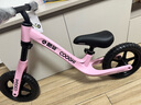 酷骑儿童平衡车1-5岁宝宝滑步车10寸轻便车身初学者S2樱霞粉 酷奇 实拍图