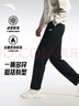 安踏加绒保暖运动裤男士直筒卫裤秋季针织户外跑步长裤平口休闲裤 实拍图