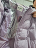 坦博尔羽绒服女短款秋冬连帽宽松保暖女士外套厚TD236356 芝袊紫 180  实拍图