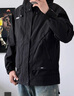JEEP吉普夹克男秋冬季冲锋外套男士休闲宽松工装衣服男装 黑色加棉2XL 实拍图