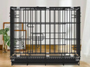贝初众狗笼子大中小型犬带厕所折叠便携猫笼子超大号狗狗围栏宠物笼 黑色70*50*60cm【25斤内】 托盘+脚垫 折叠免安装 实拍图