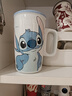 迪士尼可爱喝水牛奶高颜值马克杯卡通家用情侣陶瓷杯咖啡 史迪仔-乐迪直身杯(无礼盒) 实拍图