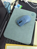 镭拓（Rantopad）G1 硬质皮革游戏防水鼠标垫 商务办公电脑鼠标垫 桌面垫 青色 实拍图
