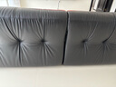 儒黛黑糖云朵真皮沙发头层牛皮中复古法式轻奢一字直排黑色客厅小户型 金属款-2.55米直排-可视面真皮 Ultra 肌理肉感半青皮（1.6-1.8mm） 实拍图