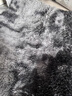 梦蜓长绒丝毛卧室长条地毯 亲肤防滑不掉毛 简约银灰 70*160cm 实拍图