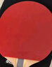 红双喜（DHS）乒乓球拍六星直拍H6006进攻型双面反胶单拍附拍套 实拍图