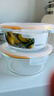 乐扣乐扣（LOCK&LOCK）耐热玻璃保鲜盒微波炉饭盒上班族学生便当盒水果饭菜保鲜碗三件套 实拍图
