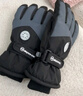 目丸保暖手套男女户外冬天骑行防寒风加绒厚触屏女防水冬季棉滑雪手套 4#雪花圆标黑色（拼色男款） 实拍图