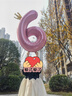 多美忆生日场景布置女孩数字生日气球道具氛围布置儿童派对装饰粉色6 实拍图