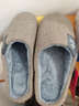 洁丽雅棉拖鞋女秋冬季室内家居防滑保暖拖鞋厚底毛毛女士家用男棉鞋外穿 咖啡 【抗菌升级款】 44-45 (适合43-44码) 实拍图