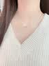 央创时尚中国黄金银项链女款2026新款女生日礼物女士送女友老婆立锆S925 实拍图