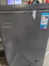 美的（Midea）专利减霜KMF囤货冰柜 冷藏冷冻冷柜转换节能大冰柜卧式家用商用冰柜小冰政府补贴冰箱 【减霜80%】100L*小户型优选 100L 实拍图