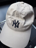 NEW ERA纽亦华MLB男女情侣NY棒球帽子弯檐遮阳软顶鸭舌帽子NE920 14201618-米白色 纽约洋基队 OSFM 实拍图