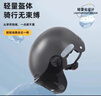 青霄 安全头盔 标准款 新国标 3C认证 抗冲击包裹式防护 电男动女四季车骑通用 黑色防晒镜片 实拍图