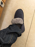京东京造外穿加厚鞋底【可翻盖】毛绒秋冬保暖包跟棉拖鞋男士藏青44-45 实拍图