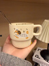 网红新款叠叠马克杯宿舍家用可爱狗陶瓷杯水杯礼物茶杯咖啡杯 奶油色 1个 280ml 奶白礼帽小狗叠叠杯【无盒装】 实拍图