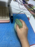 B.O.W航世 M190U 人体工学有线鼠标 办公电脑垂直立握式鼠标 作图建模通用静音鼠标 抹茶绿 实拍图