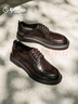 金利来（Goldlion）【春夏焕新】男鞋都市正装皮鞋舒适耐磨德比鞋50823024440A棕色42 实拍图