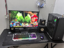 初学者  电脑桌台式家用电竞桌椅套装办公桌简约书桌游戏桌书房写字桌子 子夜黑120*60-电竞纹路 实拍图